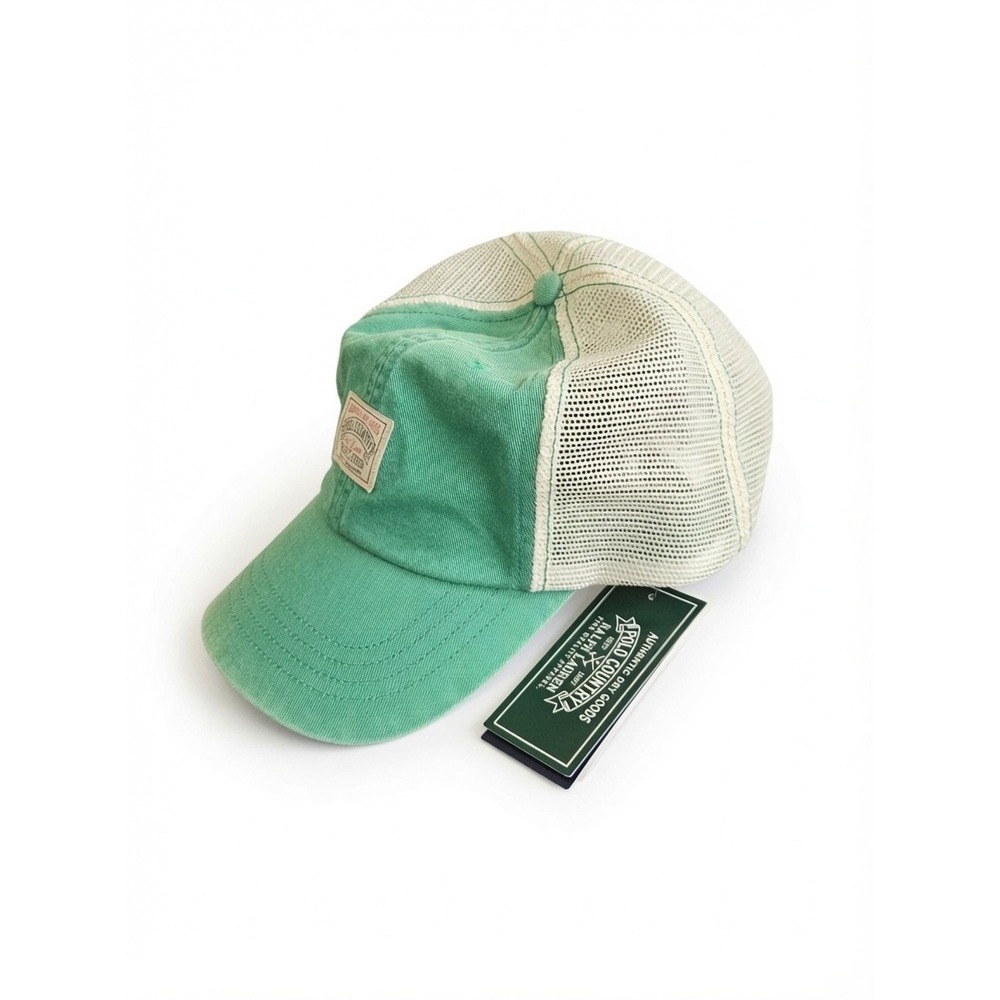 Polo Ralph Lauren Polo Country Twill Trucker Cap Green One Size Adjustable NWT - Picture 2 of 7